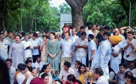 दिल्ली: PM आवास के बाहर प्रदर्शन कर रहे राहुल गांधी समेत सभी कांग्रेस नेता रिहा, पुलिस ने हिरासत से छोड़ा